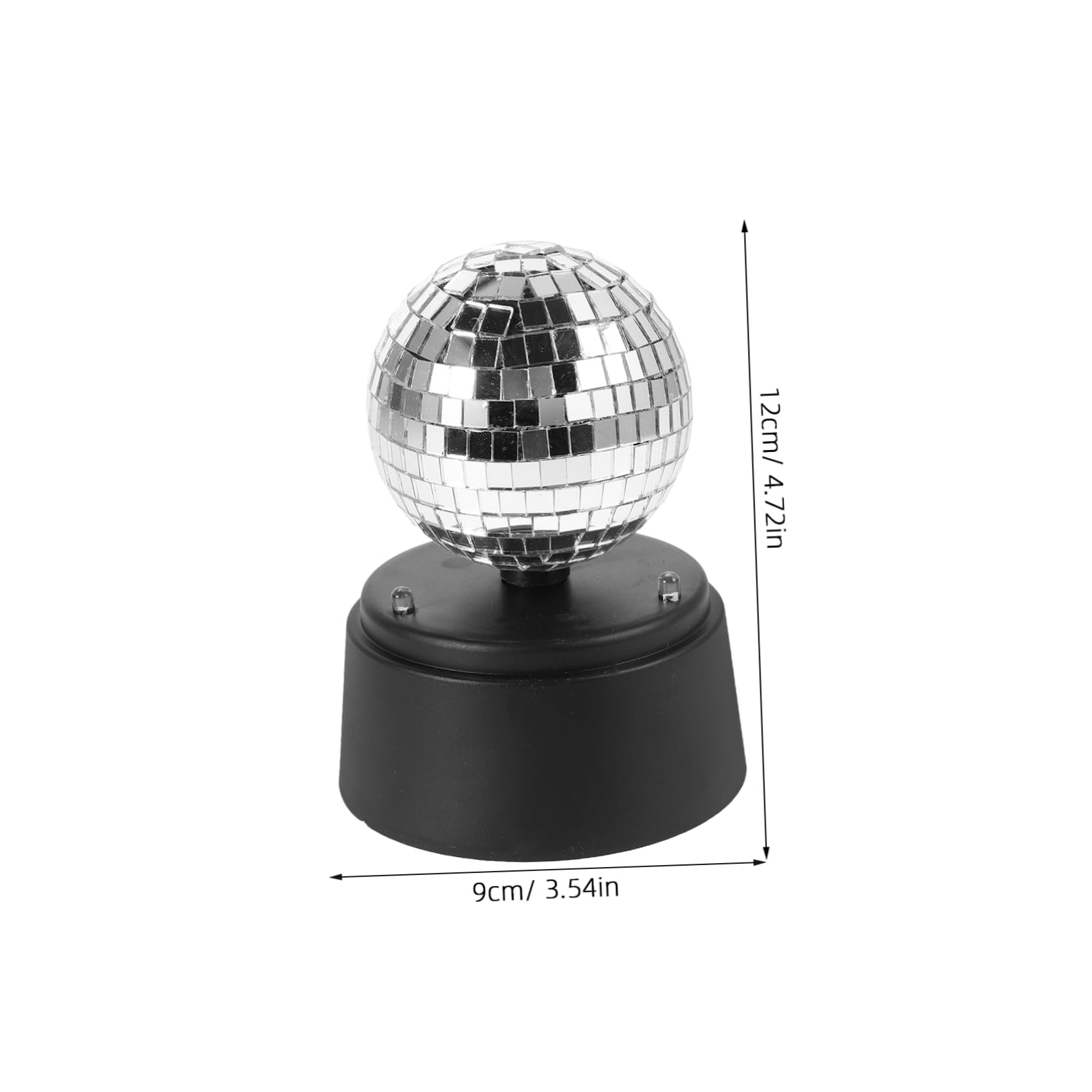 Garneck Led Desk Lamp for Home Office Rotating Disco Ball Light Battery-Powered for Ktv Bar Atmosphere