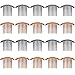 Tatuo 20 Pieces 7 Tooth French Twist Comb Plastic Hair Clip Hair Side Combs Hair Accessory for Women Girls, Black and Brown