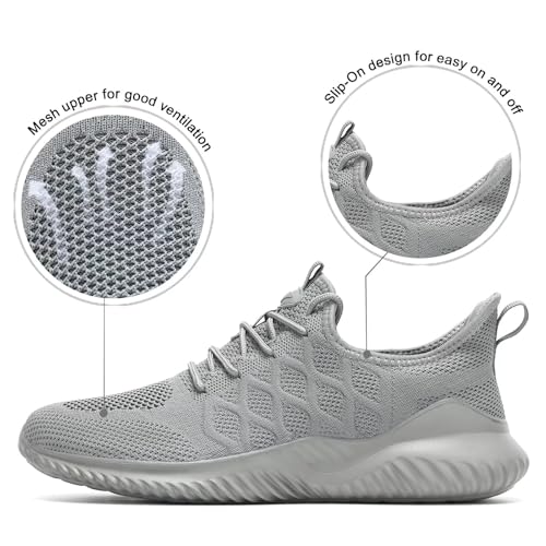 Mens Walking Shoes Running Tennis Sneakers Mesh Casual Sports Breathable Shoes4