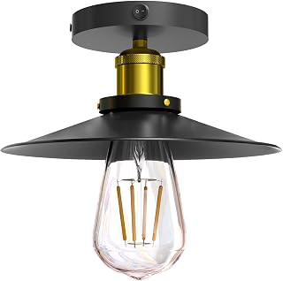 Klarlight 12V RV Vintage Ceiling Light Fixture 60W, E26/E27 Edison Lamp Socket,RV Pendent Light,Rv Lights Interior Fixture with On&Off Switch, RV Trailer Camping Caravan Boats (Bulb not Include)