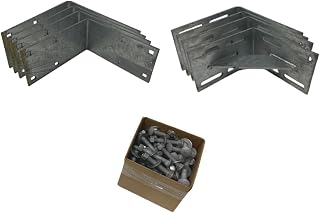 The Dock Shop - DIY Dock Kit,Hot Dipped Galvanized Fabricated 1/4" Steel Hardware, Multiple Component Types, Dock Construction Hardware