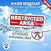 T&R Large Restricted Area Do Not Enter Authorized Personnel Only Sign,1 Pack,14x10 Inches Rust Free .040 Aluminum,UV Protected, Waterproof, Weatherproof and Fade Resistant,6 Pre-drilled Holes