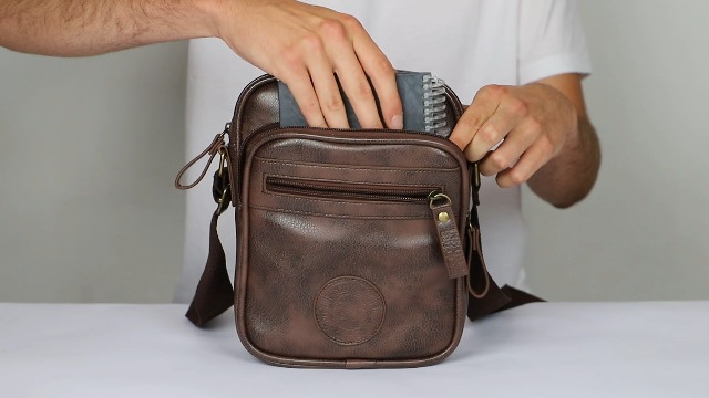 Borsello Uomo Coronel Tapiocca - Tracolla Regolabile Con Tante Tasche, Made In Spain - Foto 11