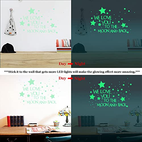 Vinilo Decorativo Infantil «We Love You To The Moon» miniatura 6
