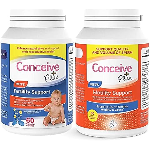 CONCEIVE PLUS Mens Motility Bundle Mens Fertility 60 + Motility Supplement 60 Capsules Cover