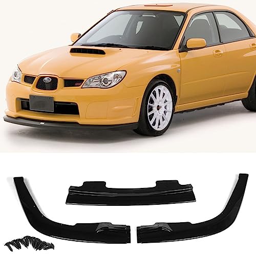 Spoiler avant Subaru Impreza WRX STI S204 : élément de modification exclusif en 3 parties