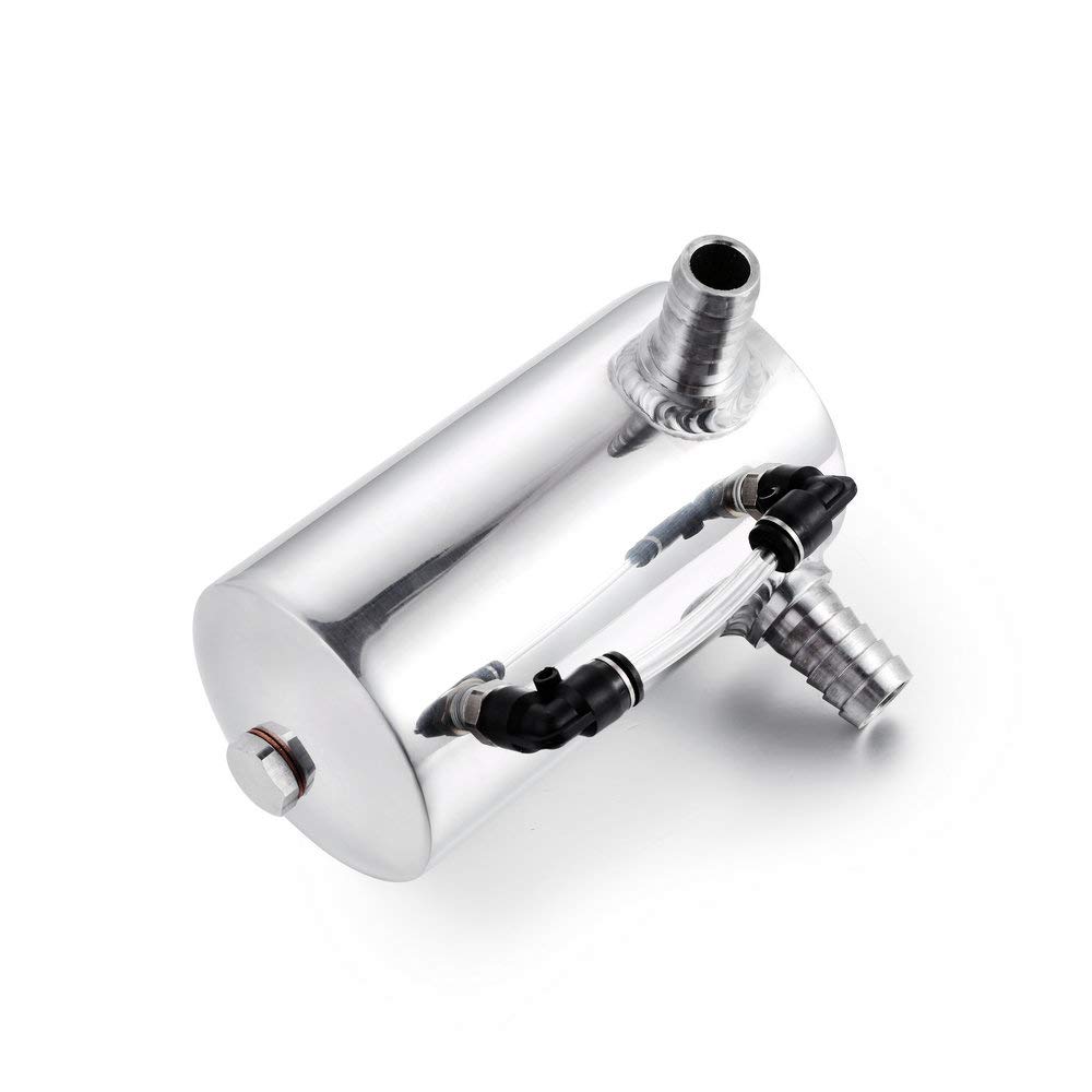 Heinmo - Serbatoio Cattura Olio Quadrato In Alluminio T-6061 - Capacità 0.75L - Per Prestazioni Motore E Turbo