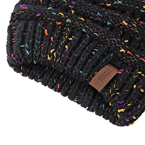 2Pcs Parent-Child Family Beanie Cap Set, Mother & Baby Daughter/Son Winter Warm Knit Crochet Beanie Hat For Boys Girls Navy #TOP2