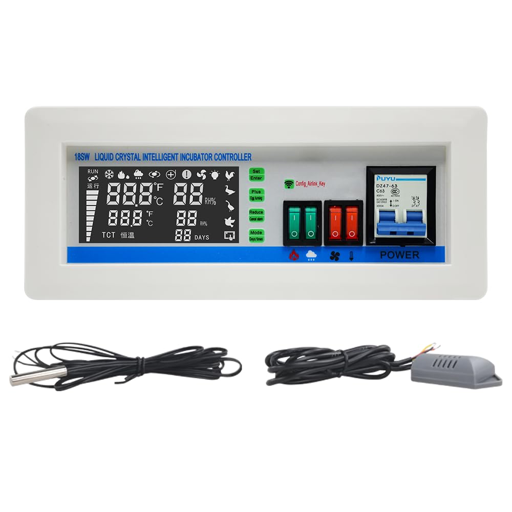 Nuovo controller XM-18sw di tipo WIFI regolatore di temperatura e umidità con controllo intelligente remoto per incubatore industriale