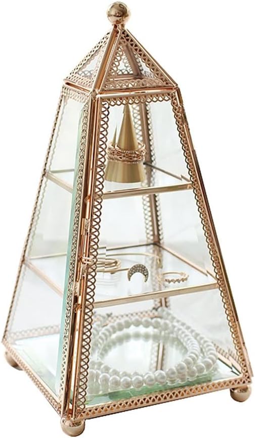 Jewelry Case Jewelry Box Jewelry Organizer Jewelry Box Luxury Jewelry Organizer 3 Layer Travel Jewelry Storage Box Premium Jewelry Boxes Jewelry Case for Women Girls Jewelry Storage