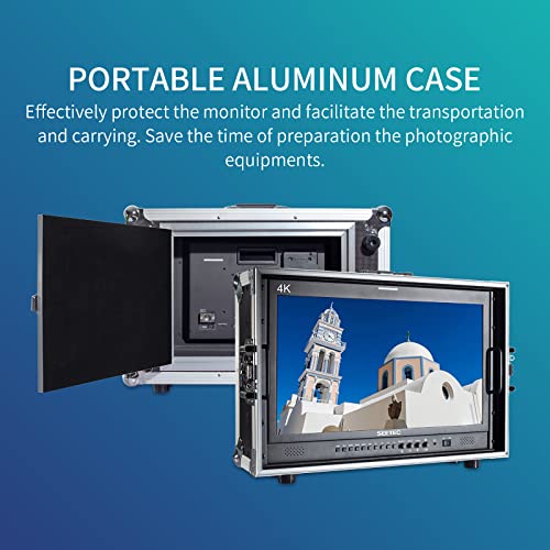 Image of P215-9HSD-CO 21.5 Inch 3G SDI 4K HDMI Broadcast Carry on Director Monitor with Full HD 1920x1080 3 Color Tally Light