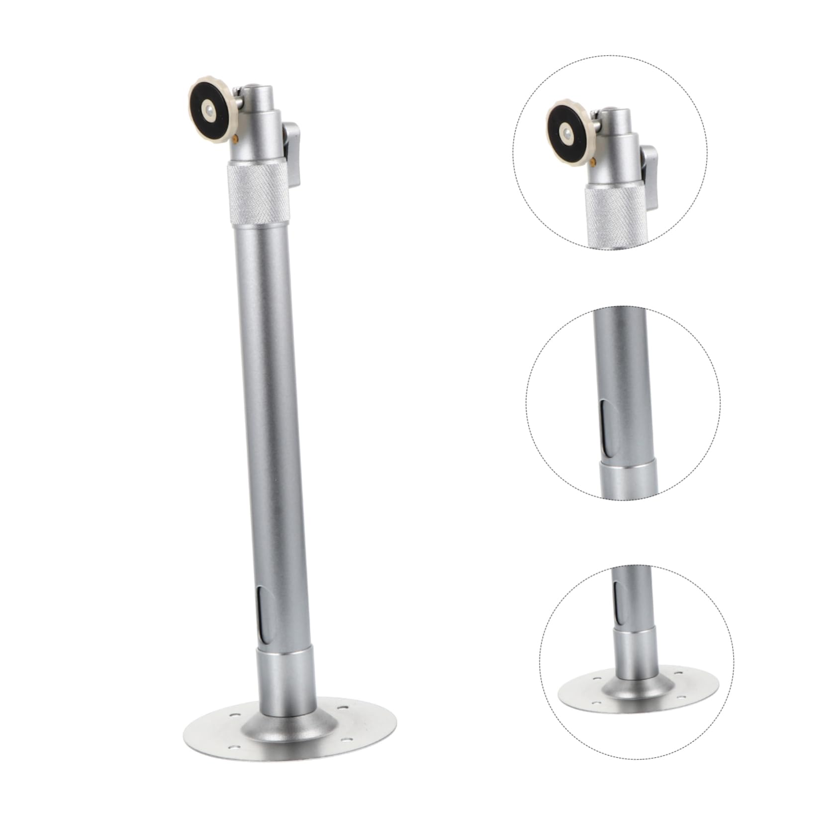 SHINEOFI Staffa Telescopica per Telecamera Sorveglianza in Lega Alluminio Posizionamento Flessibile 30-60 Cm