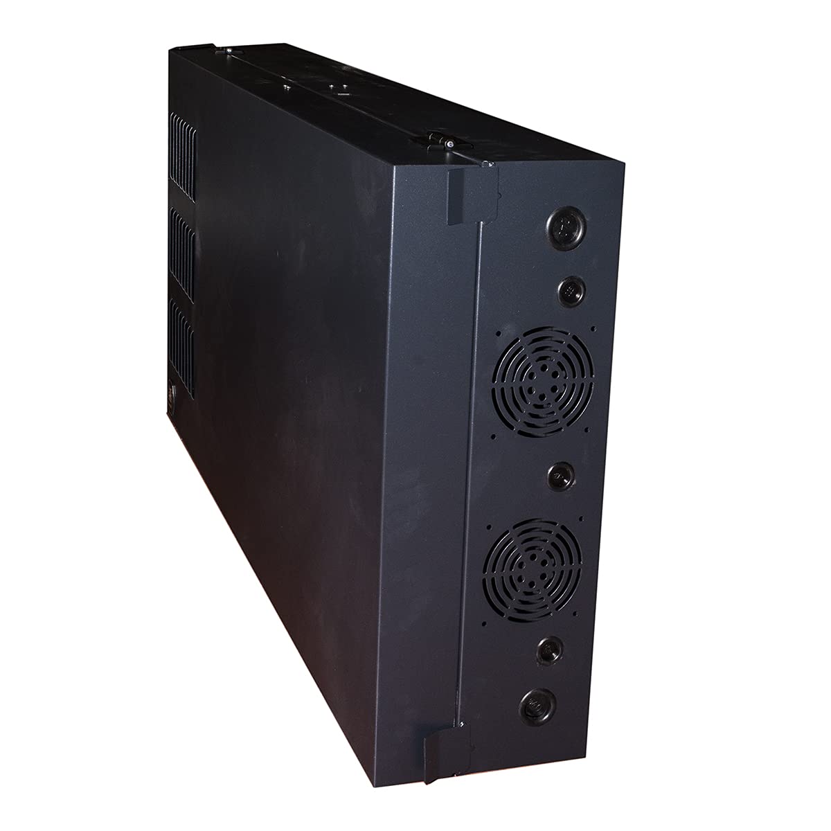 Armadio Rack 19" da Muro Verticale 5U 650x1082x248 mm Nero per Server Profondi Fino a 92 cm Montanti Regolabili