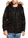 HARRINGTON Herren N3B Mantel, Schwarz (Noir), Small (Herstellergröße: S)