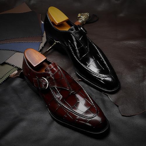 YZABEL Men's Faux Patent Leather Tuxedo Dress Shoes Leather Formal Business Oxford Shoes Business Work Dress Shoes3