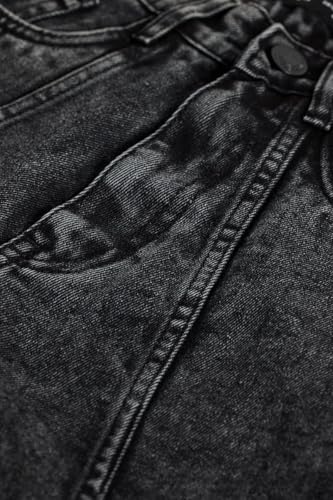 Image of SNITCH Charcoal Grey Multi Pocket Regular Fit Cargo Jeans