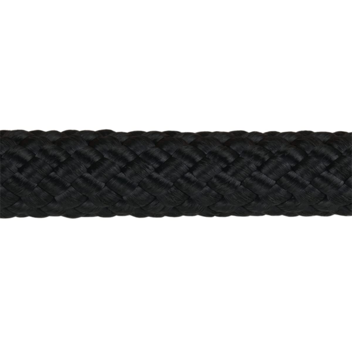 Corderie Italiane 001072096 Doppia treccia skipper alta tenacità, nera, 8 mm - 100 metri