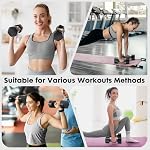 Equipro Adjustable Dumbbell Set, 4 in 1 Free Weights Dumbbells Set for Women, Weights for Women at Home, 2lb 3lb 4lb 5lb with TPU Soft Rubber Handle for Home Gym Exercise Training