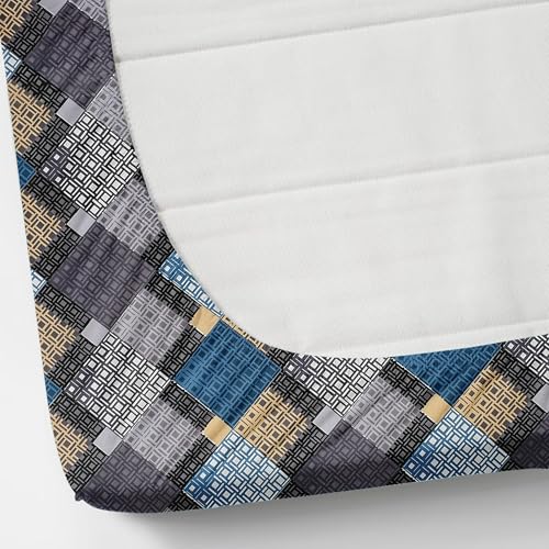 Image of VOMZER 320 Threadcount Elastic Fitted Bedsheets Single Bed with 1 Pillow Cover | Single Bed with All Around Elastic, Size 36 X 72 X 8 Inches