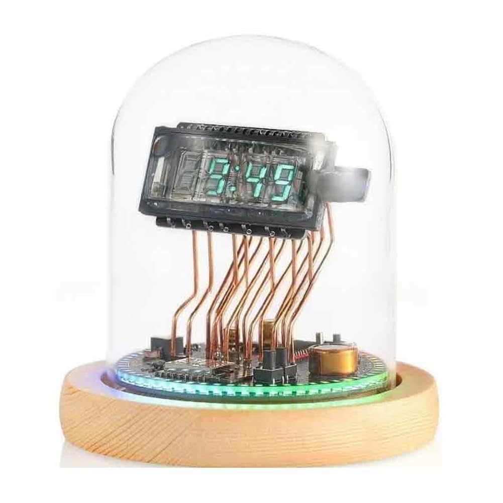 UDSKNV[KSL Retro Digital Clocks Nixie Tube Design Led Living Room Desk Decoration Aesthetic Accessories Table Clocks
