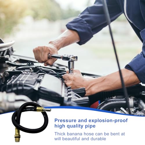 Kompressionstester Set, Kompression Tester Kit Kompressionsmessgerät Zündkerze Tester Kompressionsprüfer Kompression prüfen meßen Kfz M10 M12 M14 M18 Manometer Tool Set, Blau