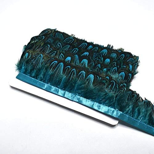 10yard/lot of Natural Cock Feather Belt Trim 5-6CM Pheasant Feather Crafts Wedding Decoration DIY Clothing Accessories - Zamihalaa