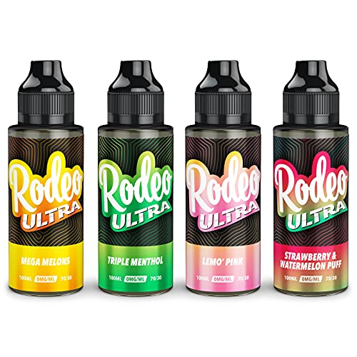Four Pack - 4 x 100ml Mega Melons + Triple Menthol + Mauritius | Ubuy