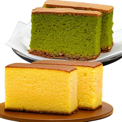 カステラ 長崎 2種 プレーン×1・抹茶×1 セット 約800g 3回 定期便 総計6本 食べ比べ 詰め合わせ [菓子処津乃上 長崎県 平戸市 hr42bgy390044]