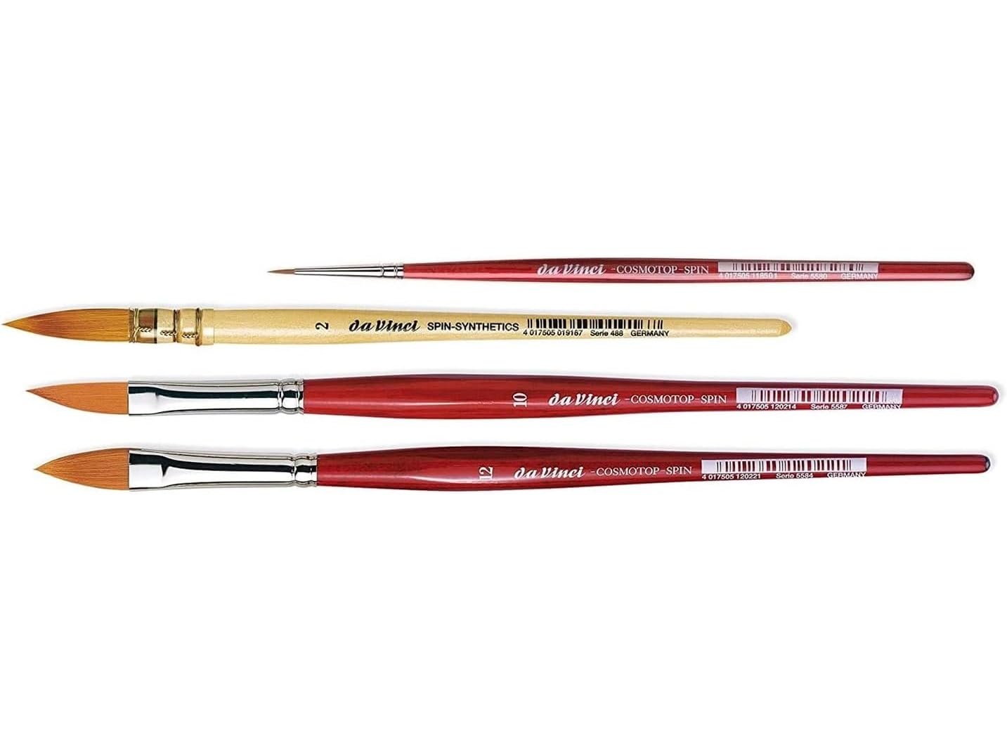 Pinceaux Da Vinci – Série 5580 Et 1280, Fibres Synthétiques, Fabriqués En Allemagne, Pour Aquarelle Et Acrylique - 2