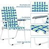 VINGLI Patio Lawn Webbed Folding Chairs Set of 2, Outdoor Beach Chair Portable... VINGLI Patio Lawn Webbed Folding Chairs Set of 2, Outdoor Beach Chair Portable...