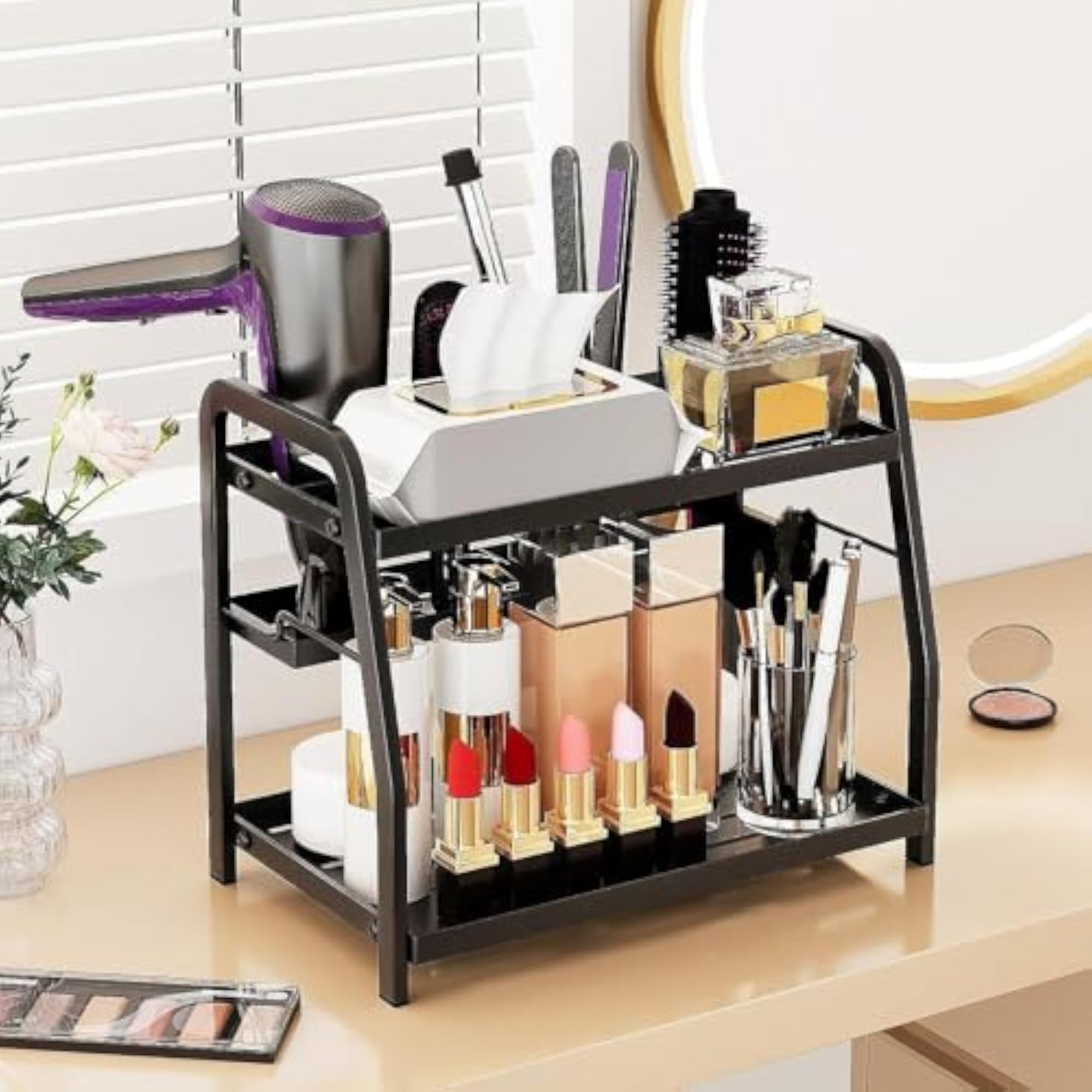 Bathroom Counter Tiered Organizer Rack for Cosmetics