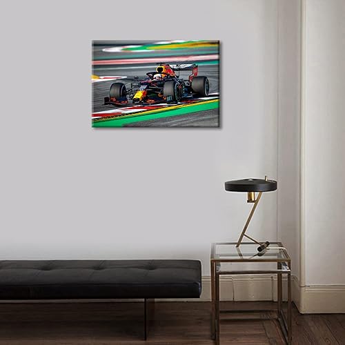 Miniatura 4 de Lienzo decorativo para pared, póster de competición de autos de carreras de Fórmula 1, arte de pared grande, impresiones en lienzo envueltas en