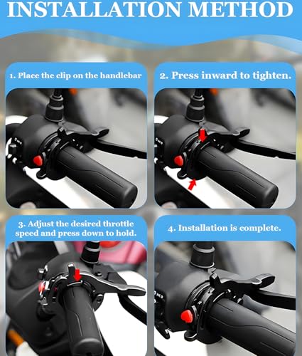 Image of 3-Piece Cruise Control for Bike, Motorcycle Cruise Control, Motorcycle Throttle Assist, Motorcycle Throttle Control Set with Easy Installation and Secure Locking Mechanism