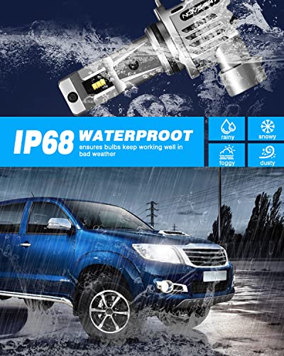 Novsight 9005 9006 Led Headlights Combo, 26000 Lumens 110W Super Bright Led Headlight Bulbs Conversion Kits, 9005/Hb3 For High Beam 9006/Hb4 For Low Beam, 6500K Cool White Ip68 Waterproof, Pack Of 4 #TOP7