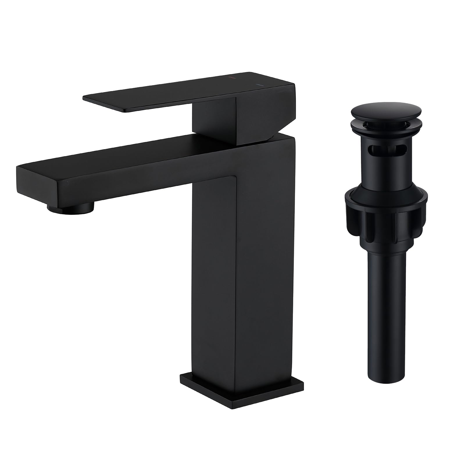 SevenGelok Bathroom Faucets 【SUS304 Stainless Steel】 Black Bathroom ...