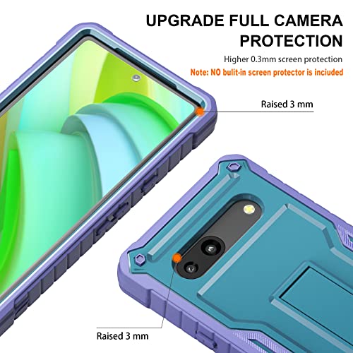 Image of for Google Pixel 7A Case (Does NOT FIT Non-7 or pro), Military Grade Protection Shockproof Case Built-in Kickstand Compatible with Pixel 7A Phone 6.1 Inch (Blue)