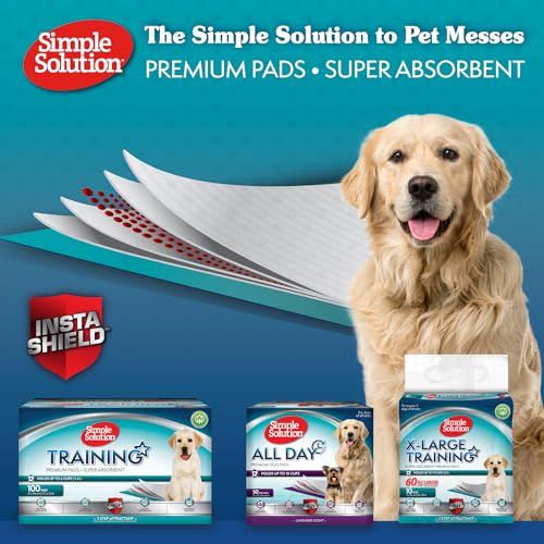 Simple Solution Extra große saugfähige Premium Hunde- und Welpenerziehungspads - 10er-Pack