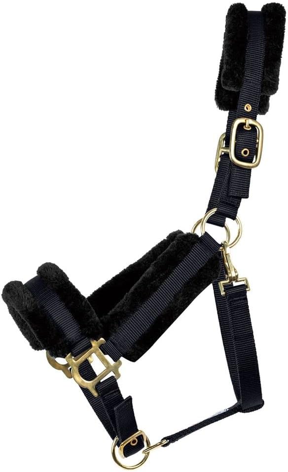 Dura-Tech Fleece Lined Nylon Halter for Horses | Ultimate Comfort for Horses | Anti-rub Design | High Adjustability | Durable Brass Hardware | User-Friendly Throat Snap
