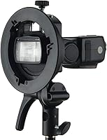 Vista 2 de Godox S2 Soporte de Speedlite para Godox AD200Pro, AD200, AD400Pro, para Speedlite de cabeza redonda V1, Serie V860II / TT685 / TT350, Soporte tipo