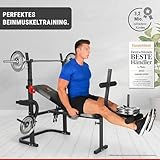 Hammer Hantelbank Bermuda XT, silber/schwarz/rot, 4507 - 2