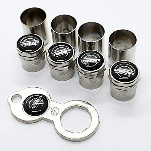 Tampa Bico Valvula Antifurto Capa Cromado - VOLVO