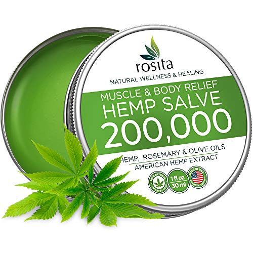 Premium Hemp Balm - Ultra Strong Natural Pain Relief - 200,000 Hemp Extract