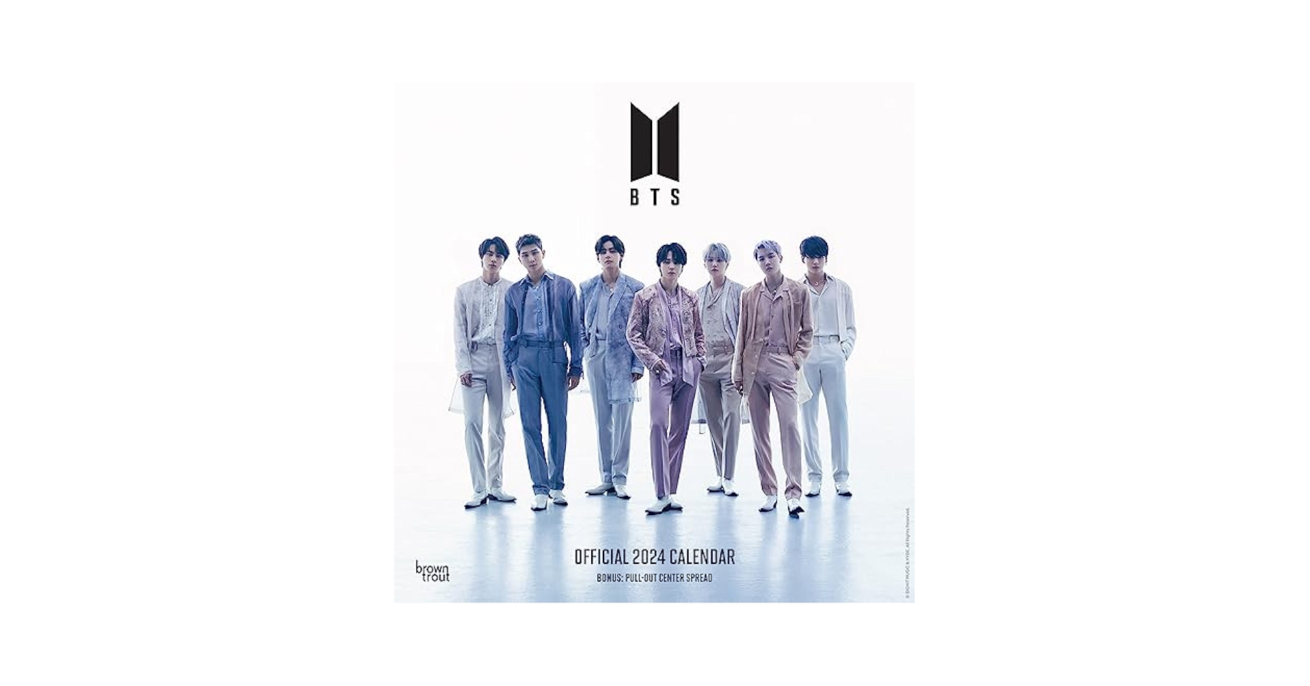 BTS歴代wallカレンダー Amazon.com: BTS | 2024 12 x 24 Inch Monthly Square Wall