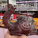 EKFBQBGW 1pc Desert Camel Ornamenti artigianali in stile arabo Base in resina Sfera di cristallo Espositore Ufficio Soggiorno Decorazione mobile TV decorazione della stanza