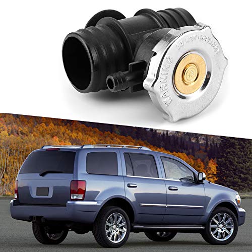 Acouto Car Radiator Cap Plastic Metal Radiator Cap With T-Branch Water Pipe Kit 55116901Aa Radiator Cap T-Branch Pipe Radiator Cover Coolant Tank Cap #TOP1