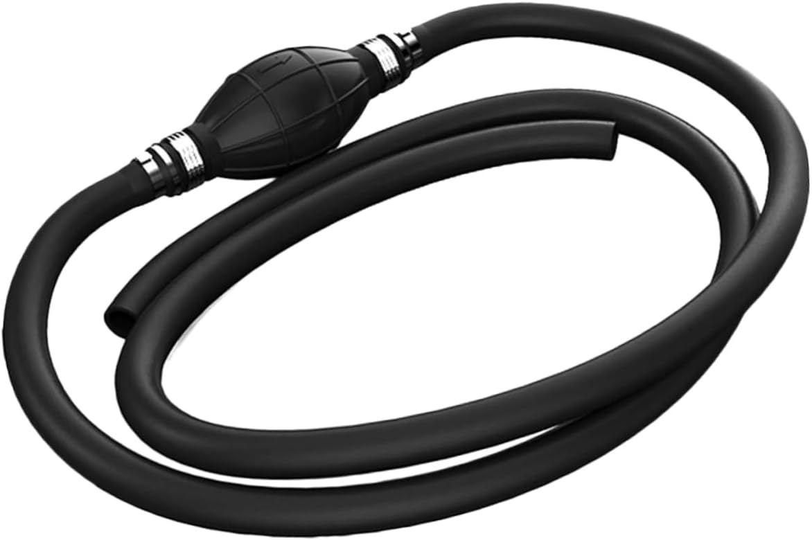 Manual Fuel Transfer Siphon Pump with Thick Hose Easy Use Hand Pump for Oil and Water Transfer Rubber Tube for Cars Aquariums and Fish Tanks