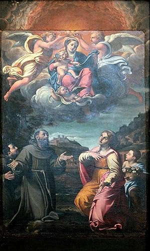 Affiche Annibale Carracci DameSaints de 60x90cm pour décoration murale de salon