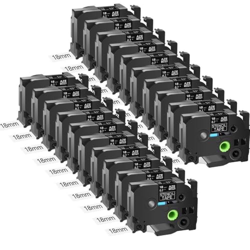 3-20pk�X�e���V���e�[�vNon-Laminated Black 18mm 24mm 36mm STE-141 STE-151 STE-161���x���X�e���V���e�[�v�ƌ݊���(20Pcs 18mm)