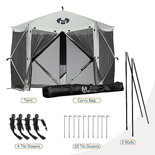 Carpa pop-up portátil para camping 5 personas gris plata miniatura 5