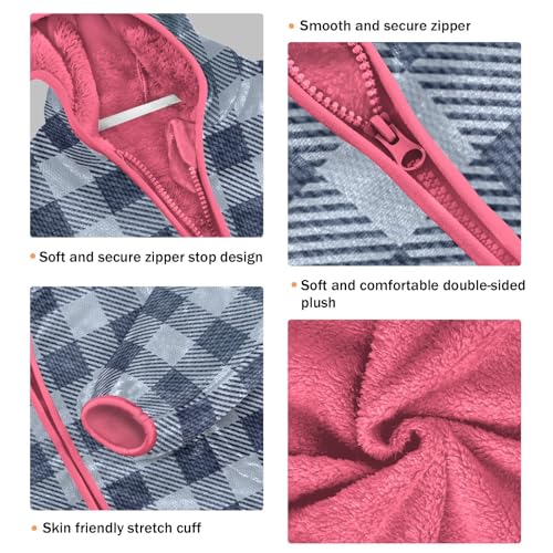 GuoChe Cowboy Plaid Boys Winter Coats Sherpa Lined3